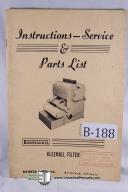 Barnesdril-Barnes Drill, PE & MPW, Kleenall Filter, Maintenance & Operations Manual-Kleenall Filter-MPE-PE-06